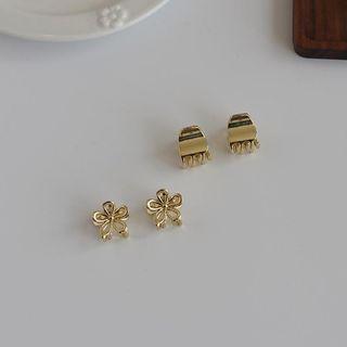 Set Of 2: Alloy Hair Clamp (various Designs)