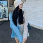 Two-tone Oversized Panel Sweater