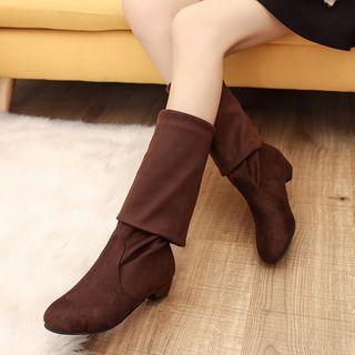 Elastic Fabric Over-the-knee Boots