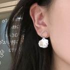 Shell Dangle Earring 1 Pair - White Bead Earrings - One Size