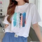 Letter Printed Relaxed-fit T-shirt