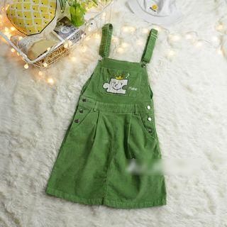 Print Corduroy Pinafore