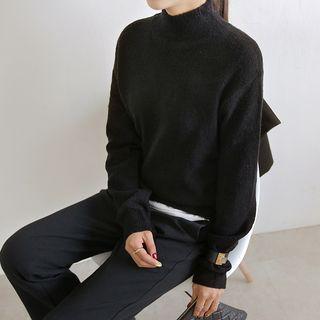 Mock-neck Long-sleeve Sweater