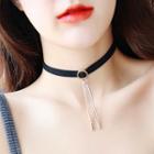 Alloy Fringed Choker 1 Pc - Alloy Fringed Choker - One Size