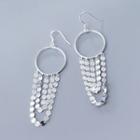 Chandelier 925 Sterling Silver Earring 1 Pair - S925 Silver - White - One Size