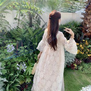 Lace Midi Light Jacket Champagne Almond - One Size