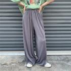 High-waist Straight-leg Pants