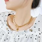 Faux Pearl Necklace 2149 - Necklace - Gold - One Size