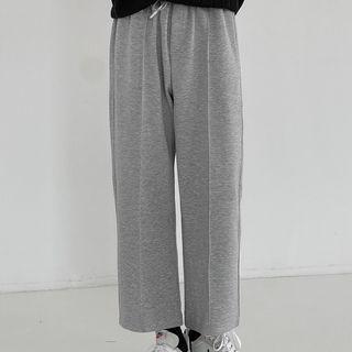 Cropped Straight-leg Sweatpants