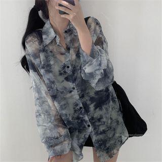 Dye Print Shirt Dye Print - Black & White - One Size