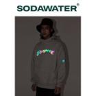 Reflective Drop-shoulder Hoodie