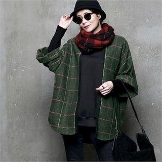 Herringbone Wool Blend Cardigan