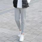 Seam-trim Fleece-lined Jogger Pants In 2 Lengths