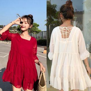 Tie-back Chiffon Dress