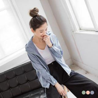 Peachskin Hooded Jacket