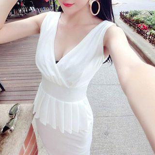 Plain Peplum Vest