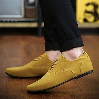 Pointed Lace Up Shoes