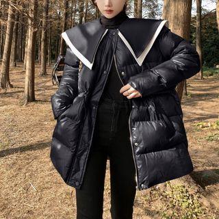 Padded Collared Zip-up Jacket
