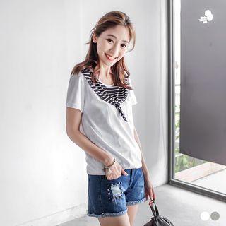 Self-tie Bow Top