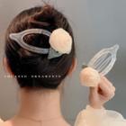 Rose Hair Clip 01 - White - One Size
