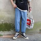Tie-cuff Harem Jeans