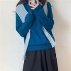 Perforated Sweater Blue - One Size