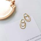 Hoop Fringed Drop Earring 1 Pair - Gold - One Size