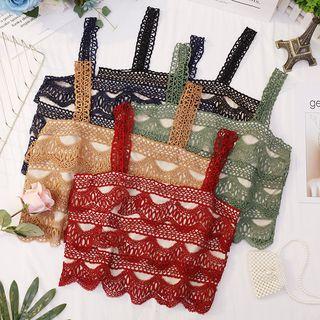 Cropped Open Back Camisole Top