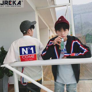 Patchwork Baseball Light Jacket