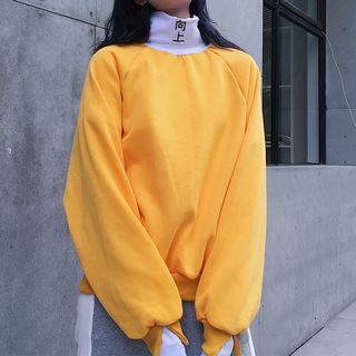 Chinese Characters Turtleneck Sweatshirt