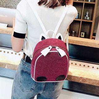 Velvet Cat Ear Mini Backpack
