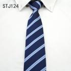 Pre-tied Striped Neck Tie (8cm) Stj124 - One Size