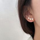 Faux Pearl Stud Earring 1 Pair - Eh9989-2-1 - White - One Size