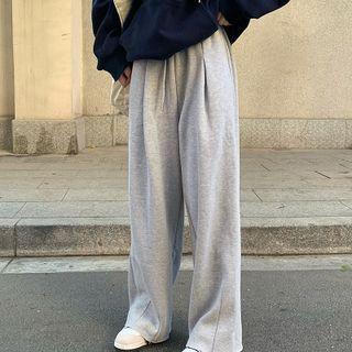 Wide Leg Pants / Lettering Hoodie