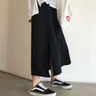 Plain A-line Skirt Black - One Size