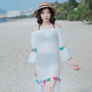 Fringe Hem Beach Cover-up