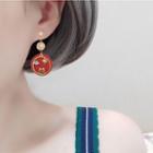 Mismatch Disc Earring 1 Pair - As Shown In Figure - One Size