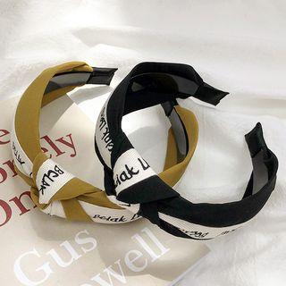 Lettering Knot Hair Band