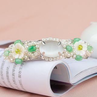 Faux Pearl & Gem Stone Hair Pin