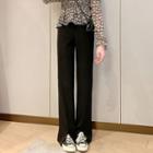 High-waist Split Straight Cut Pants