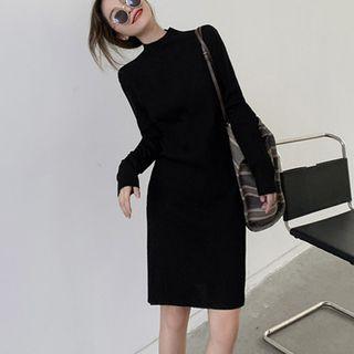 Long-sleeve Knit Sheath Dress (various Designs)