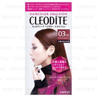Dariya - Cleodite Hair Color Emulsion (#03cr Crystal Bordeaux) 1 Set