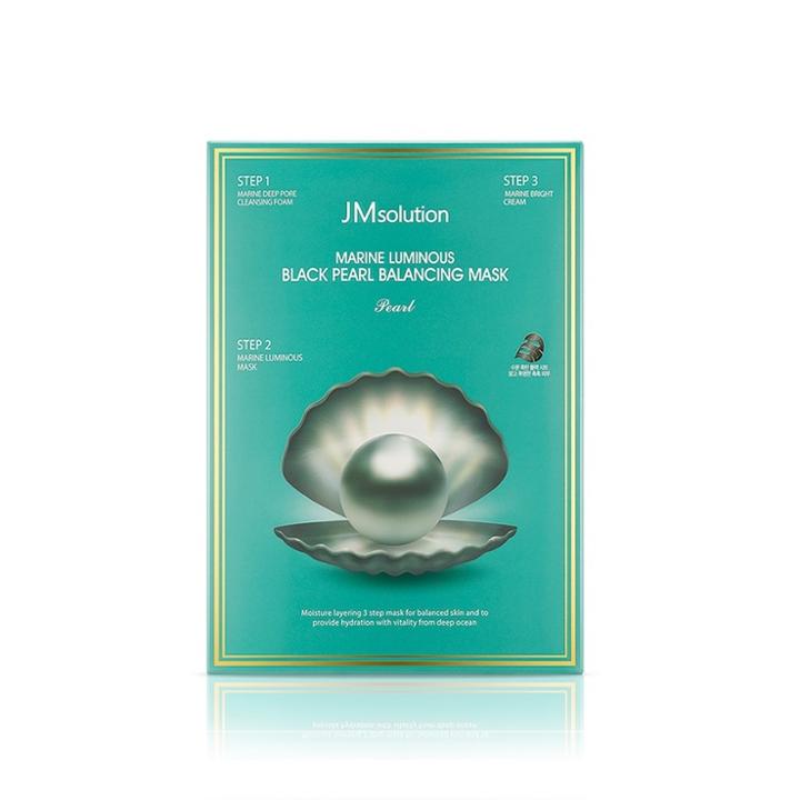 Jmsolution - Marine Luminous Black Pearl Balancing Mask 10 Pcs