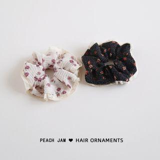 Floral Print Hair Tie / Scrunchie