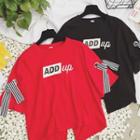 Letter Bow Short-sleeve T-shirt