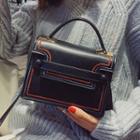 Contrast Stitch Satchel Bag
