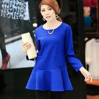 Ruffled A-line Minidress