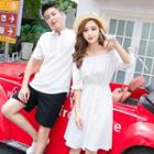 Couple Matching Short-sleeve T-shirt / Dress / Shorts