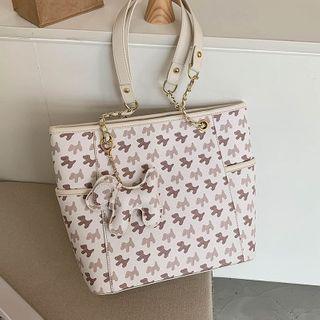 Printed Chain Tote Bag
