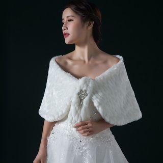 Faux Fur Cape
